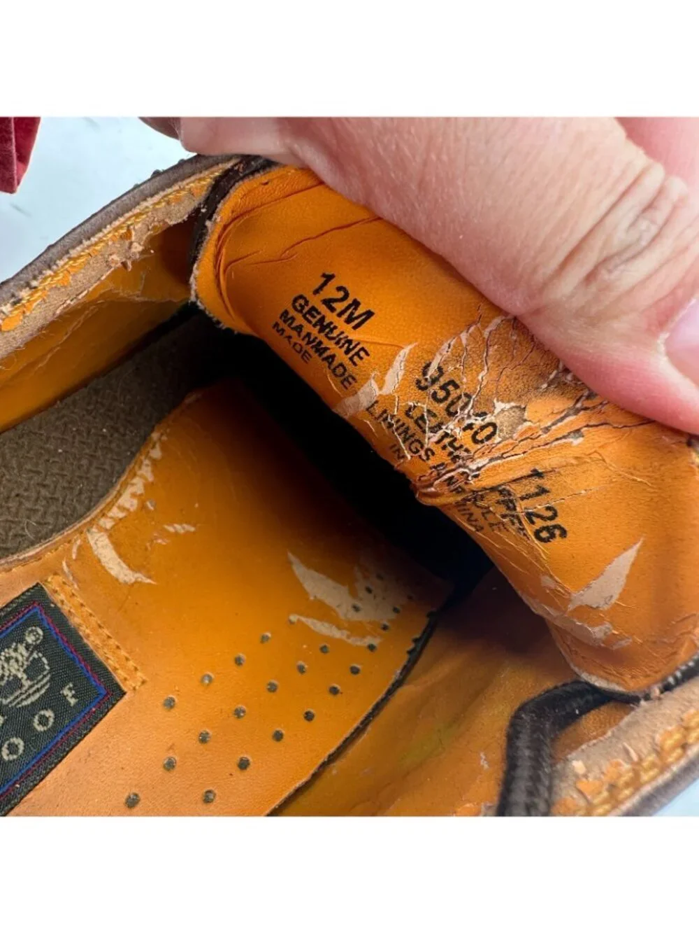 Timberland 95040 Men Size 12 Brown Leather Casual Derby